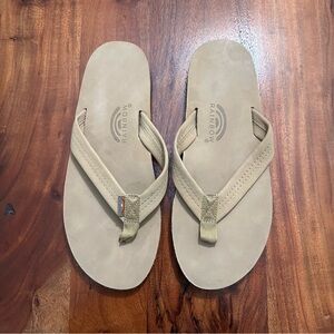 Men’s rainbow flip flops